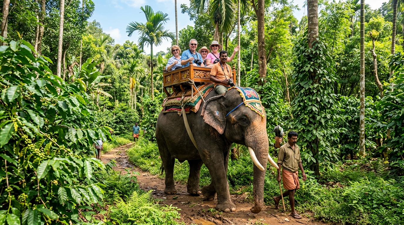 Elephant Safari & Shower Bathing Thekkady