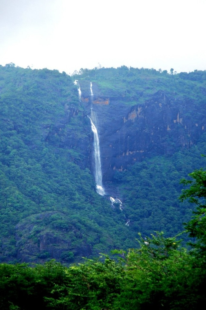 Cascading Cliff Waterfall in the Foothills