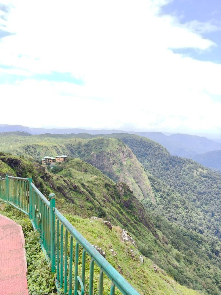 Paved Cliff Walkway at Parunthumpara Viewpoint