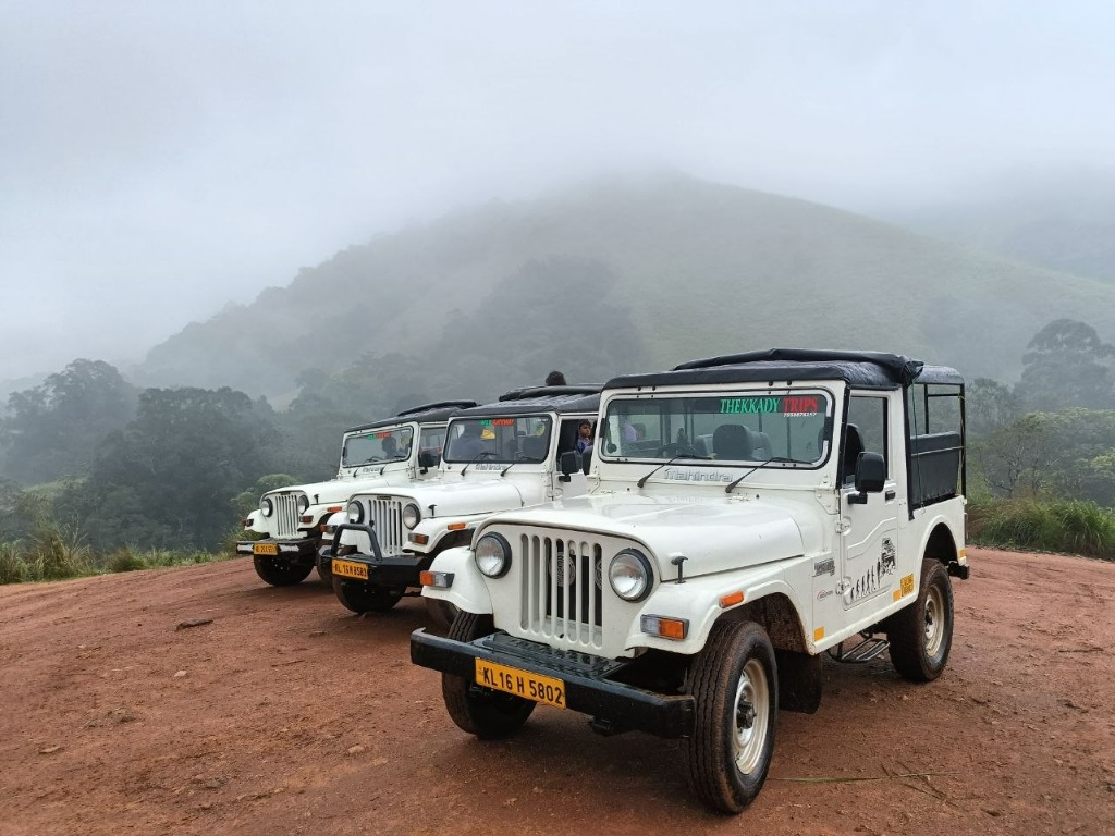 Official Thekkady Trips 4x4 Jeep Fleet in Sathram