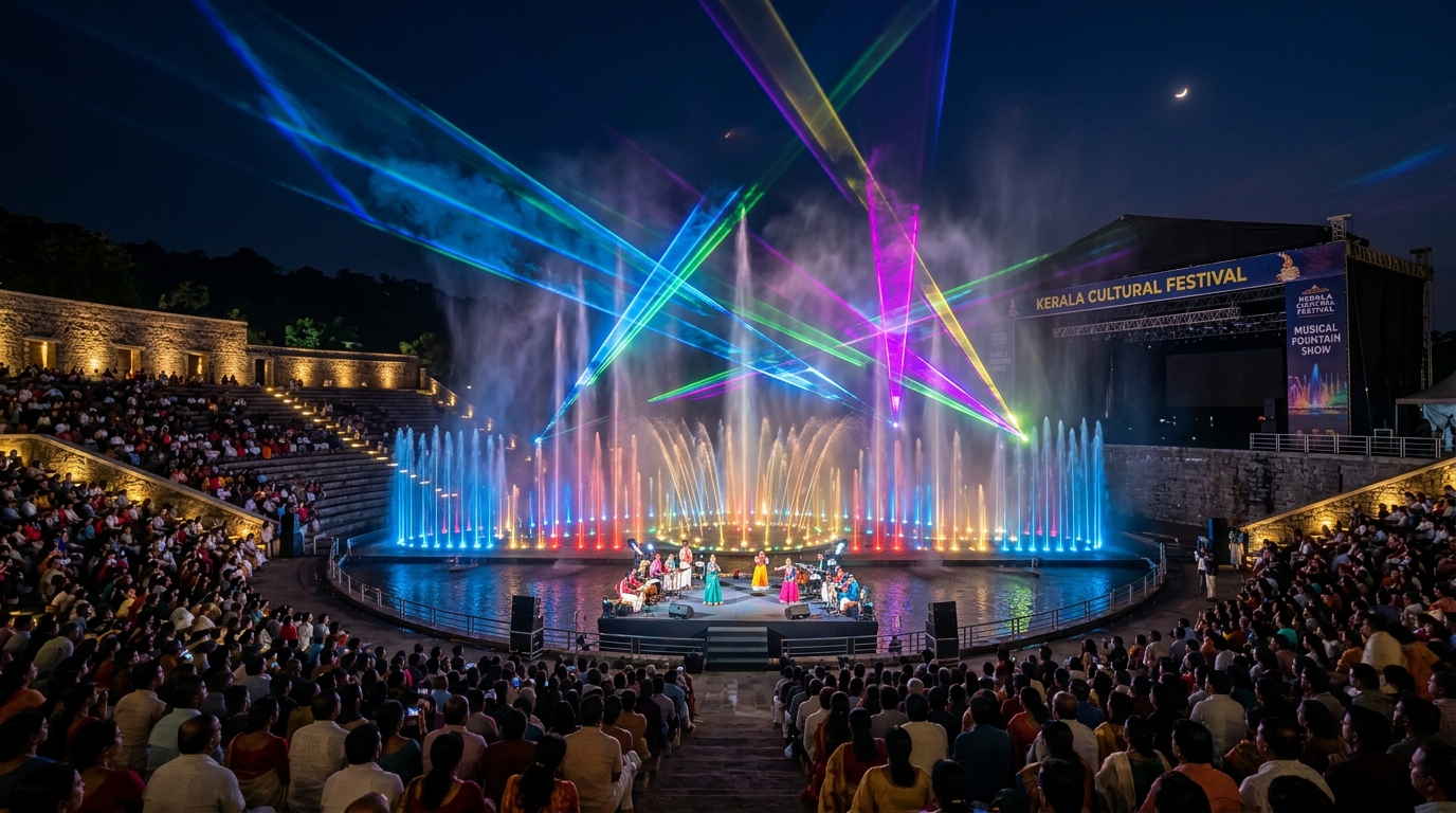 Musical Water Fountain and Laser Show Thekkady